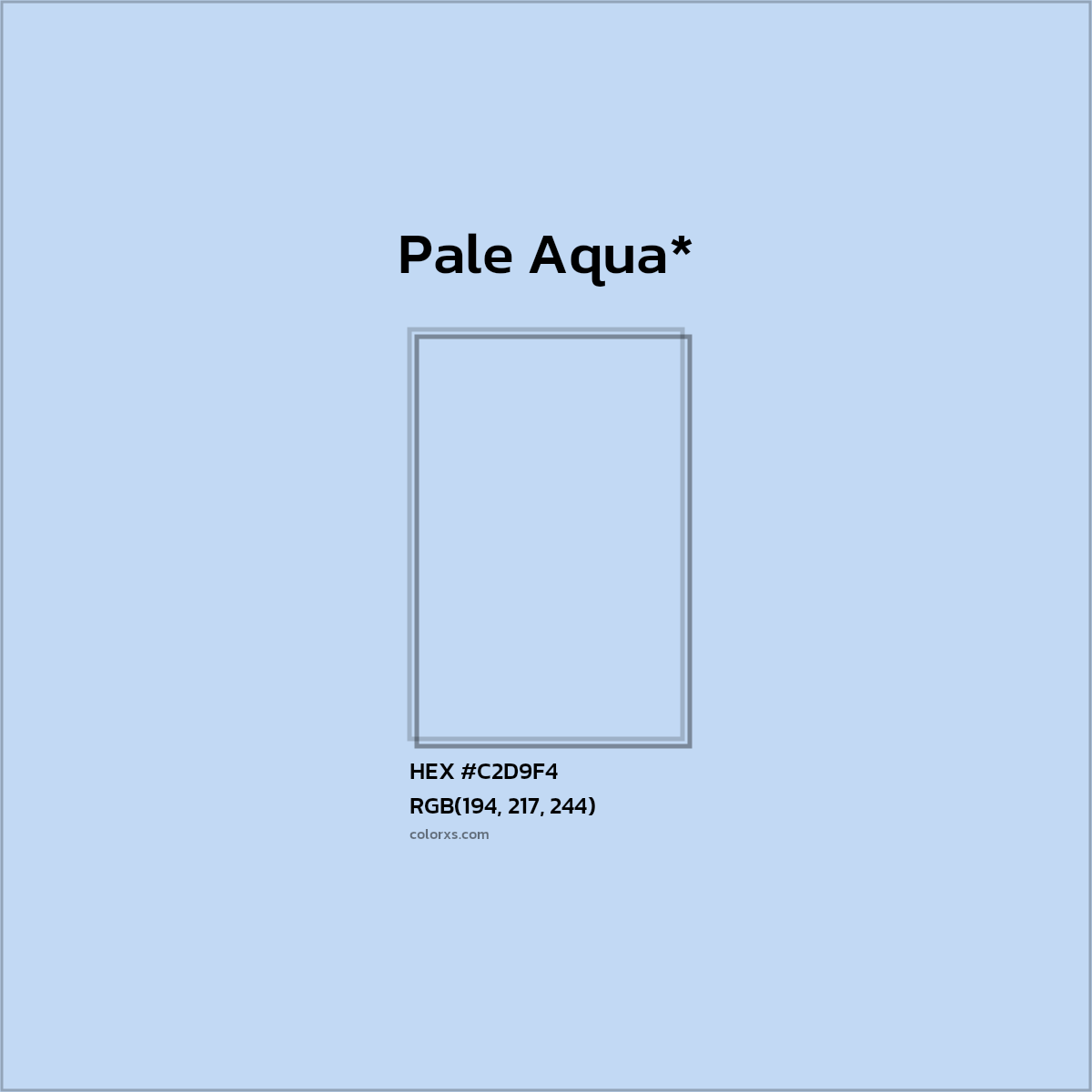HEX #C2D9F4 Color Name, Color Code, Palettes, Similar Paints, Images