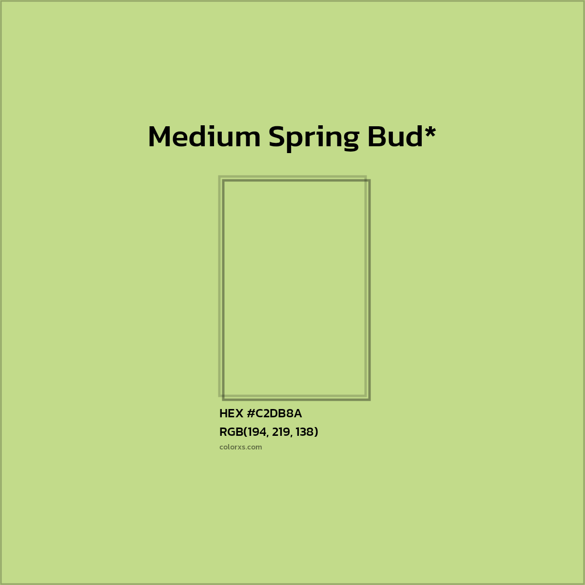 HEX #C2DB8A Color Name, Color Code, Palettes, Similar Paints, Images
