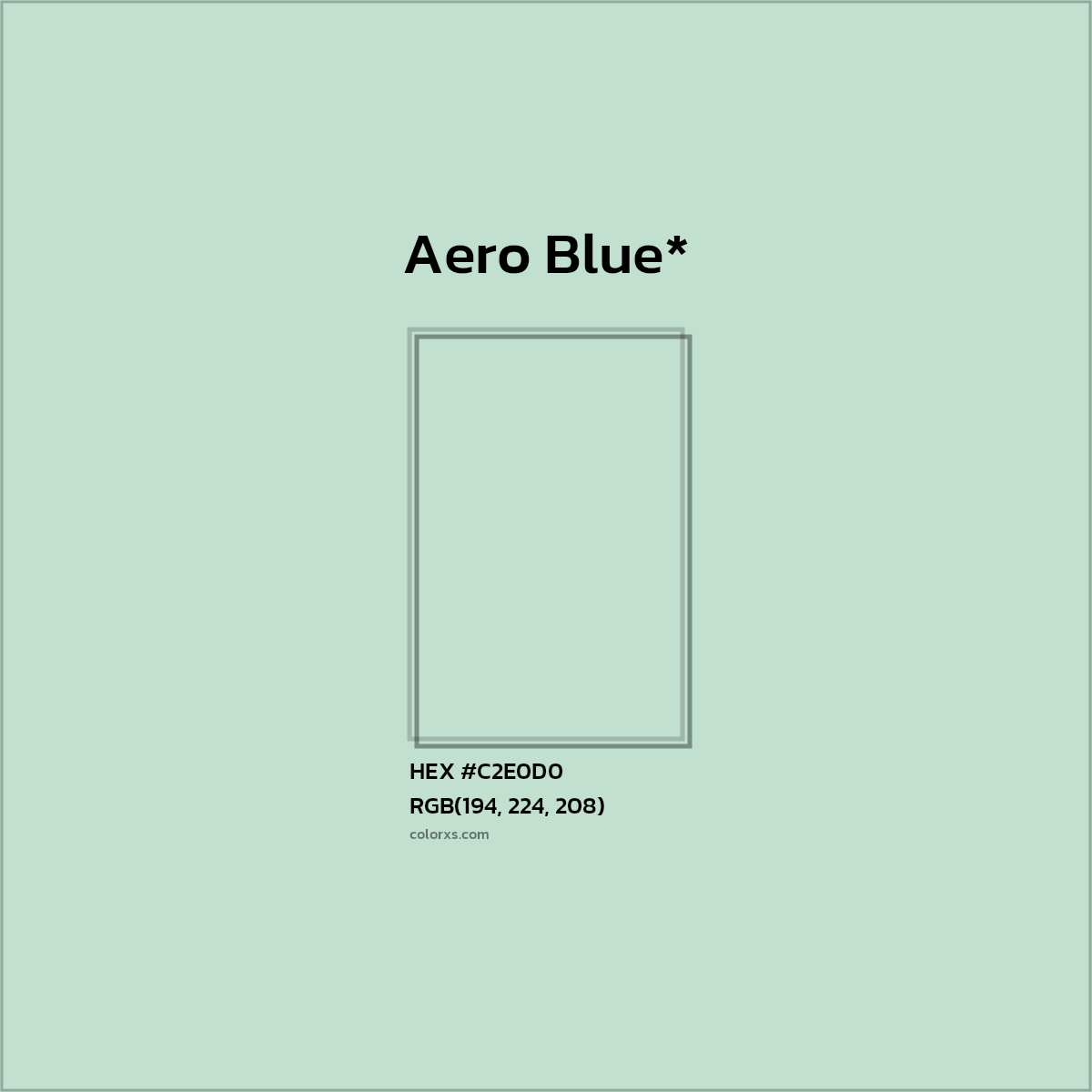 HEX #C2E0D0 Color Name, Color Code, Palettes, Similar Paints, Images