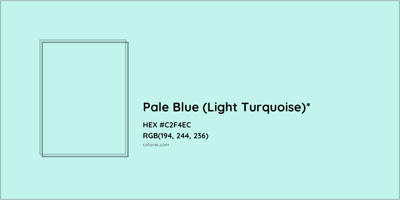 HEX #C2F4EC Color Name, Color Code, Palettes, Similar Paints, Images