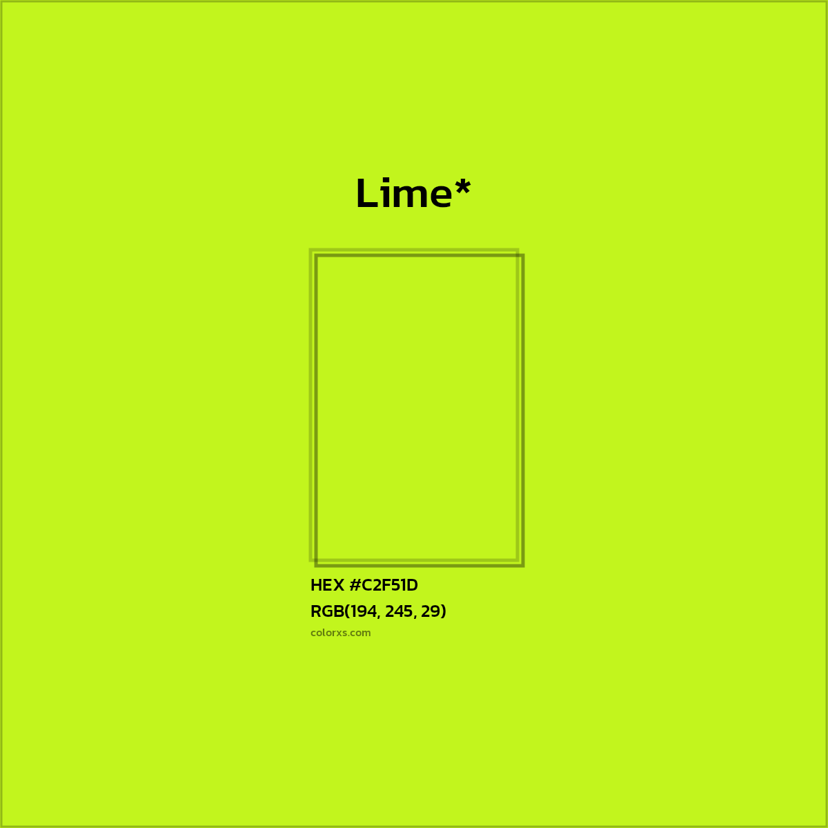 HEX #C2F51D Color Name, Color Code, Palettes, Similar Paints, Images