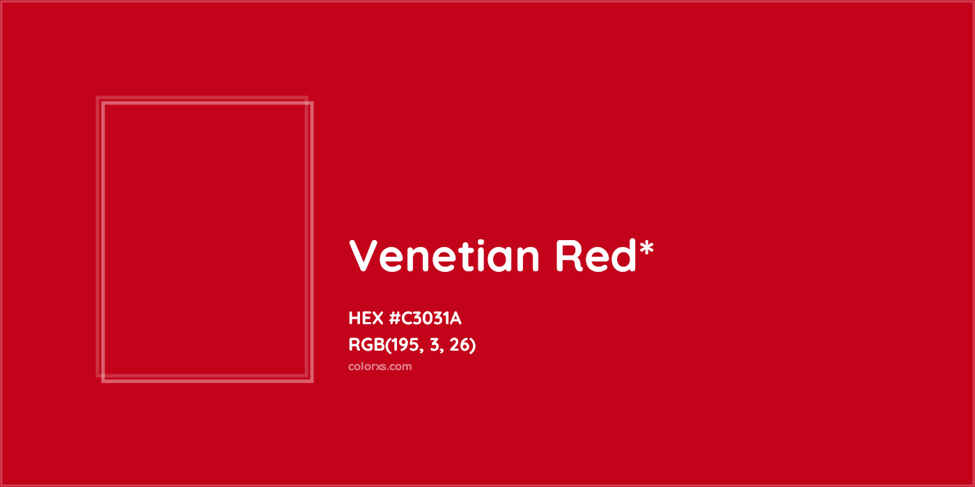 HEX #C3031A Color Name, Color Code, Palettes, Similar Paints, Images