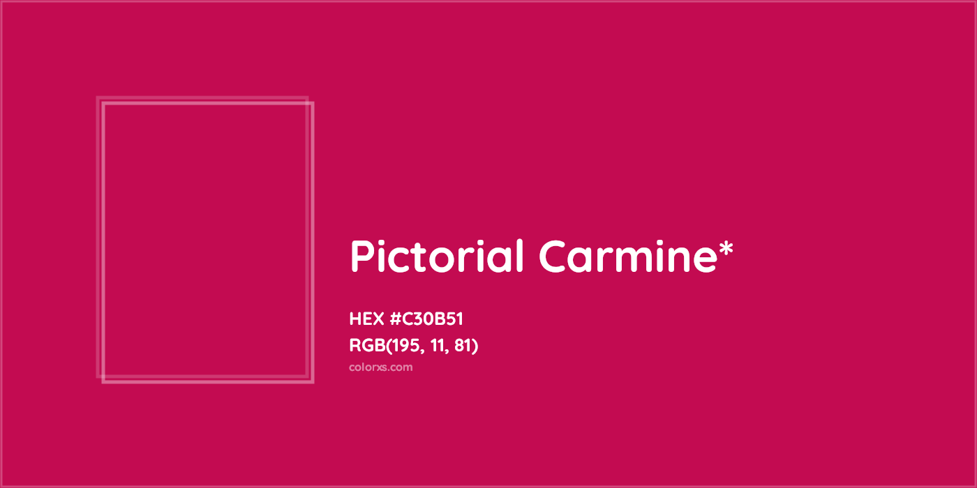 HEX #C30B51 Color Name, Color Code, Palettes, Similar Paints, Images