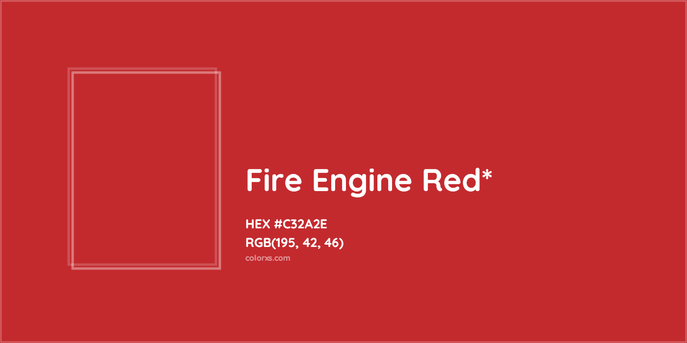 HEX #C32A2E Color Name, Color Code, Palettes, Similar Paints, Images
