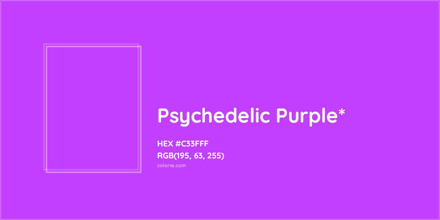 HEX #C33FFF Color Name, Color Code, Palettes, Similar Paints, Images