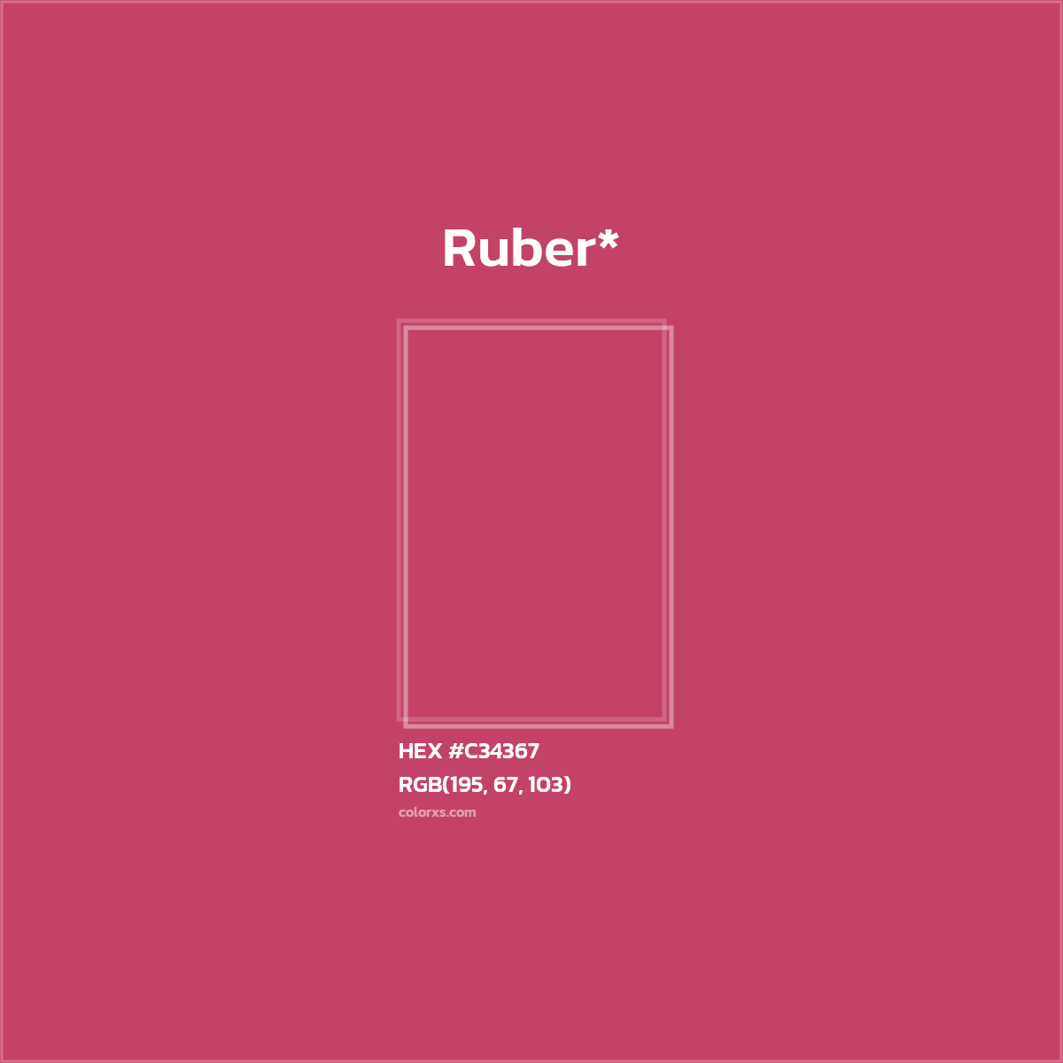 HEX #C34367 Color Name, Color Code, Palettes, Similar Paints, Images