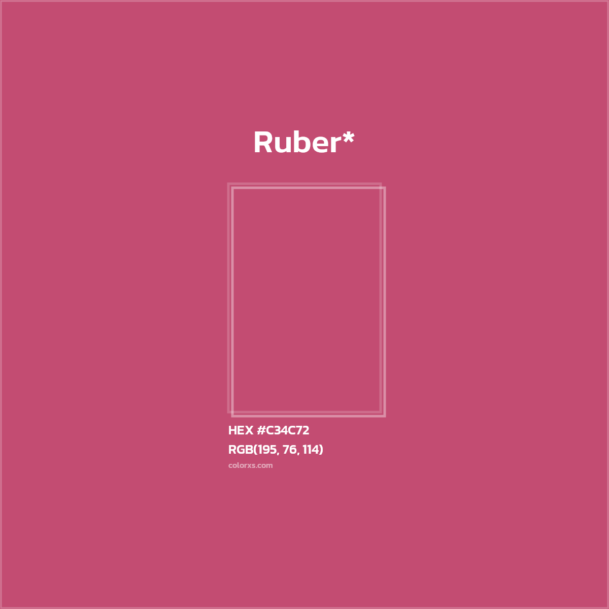 HEX #C34C72 Color Name, Color Code, Palettes, Similar Paints, Images