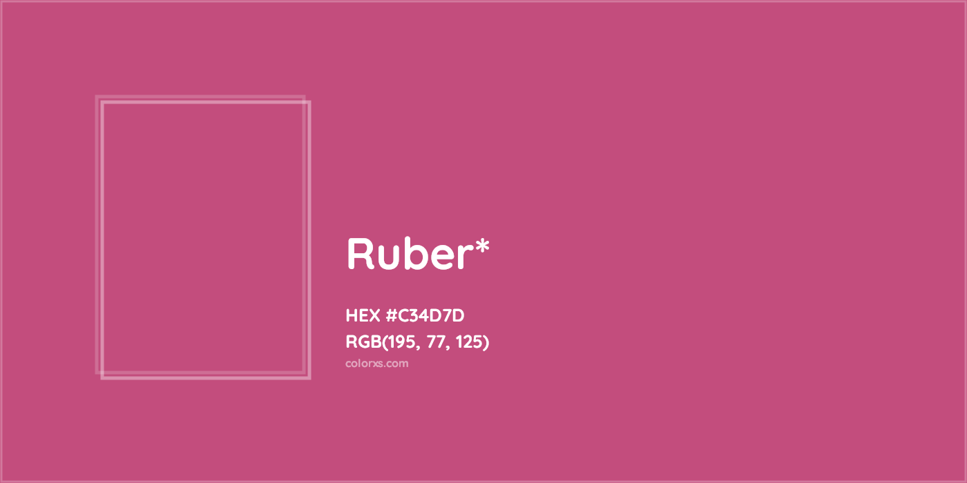 HEX #C34D7D Color Name, Color Code, Palettes, Similar Paints, Images