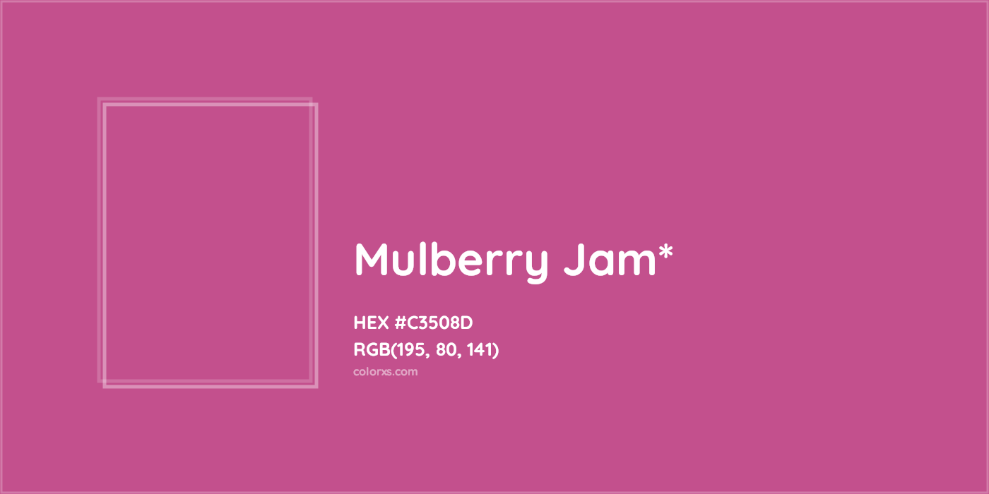 HEX #C3508D Color Name, Color Code, Palettes, Similar Paints, Images