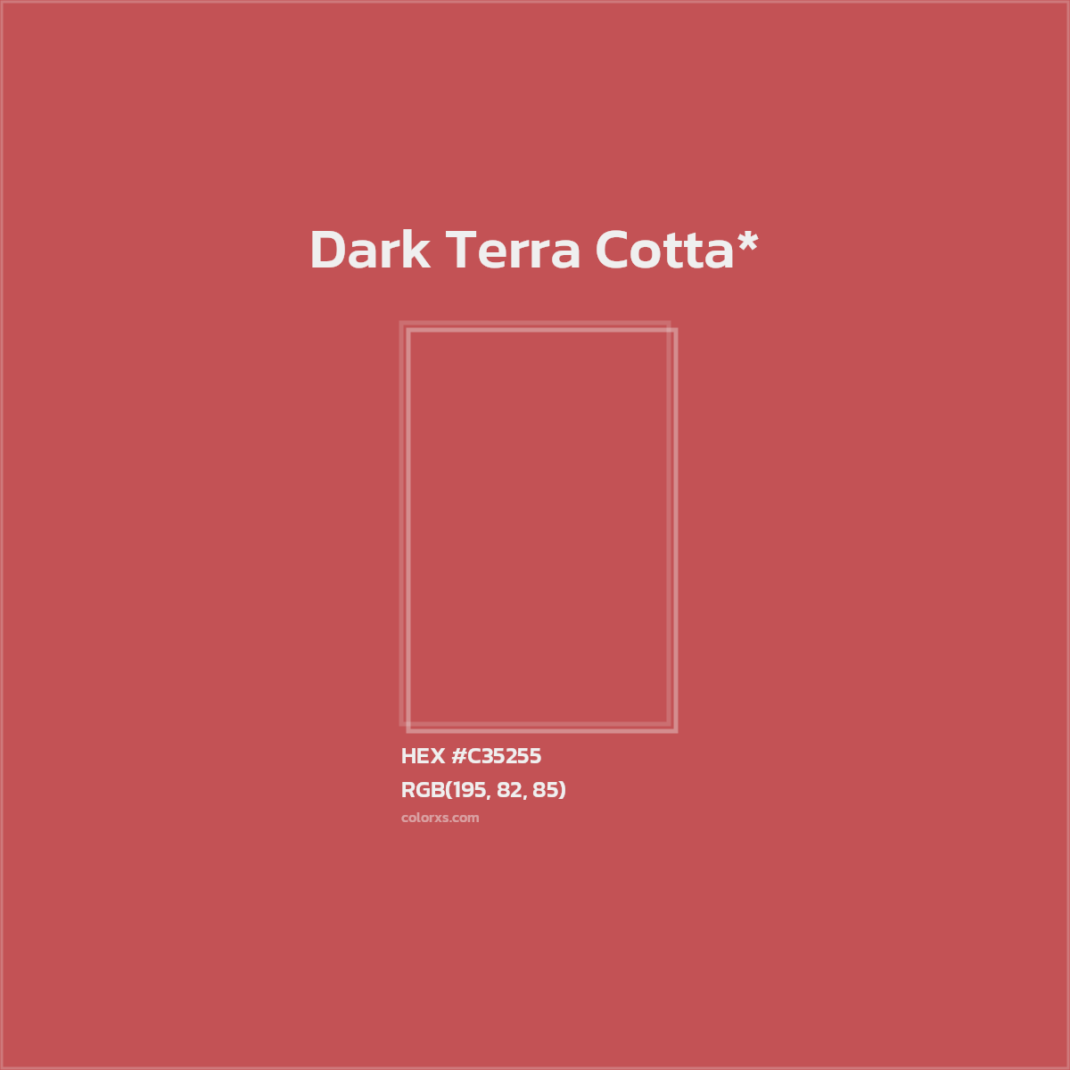 HEX #C35255 Color Name, Color Code, Palettes, Similar Paints, Images