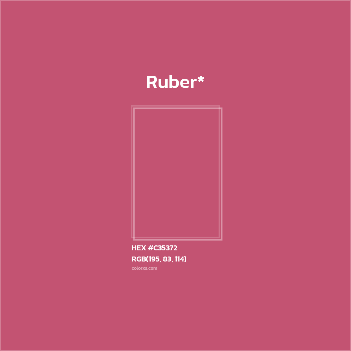 HEX #C35372 Color Name, Color Code, Palettes, Similar Paints, Images
