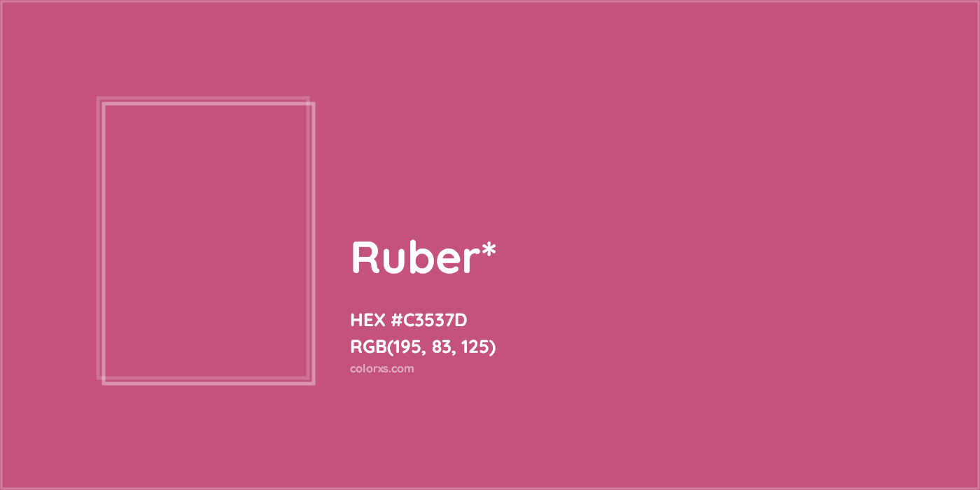 HEX #C3537D Color Name, Color Code, Palettes, Similar Paints, Images