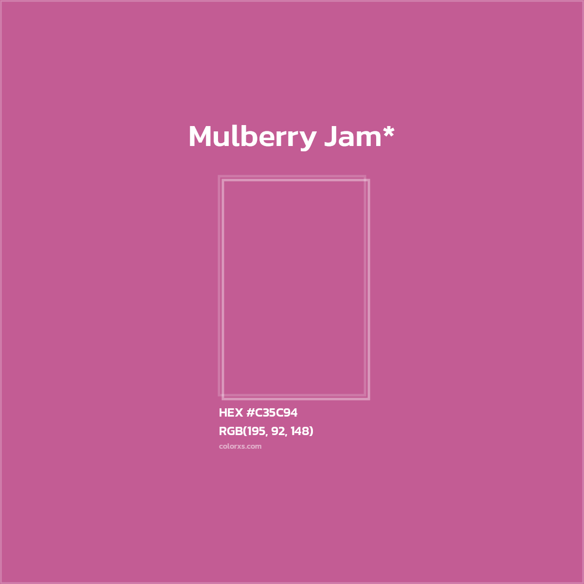 HEX #C35C94 Color Name, Color Code, Palettes, Similar Paints, Images