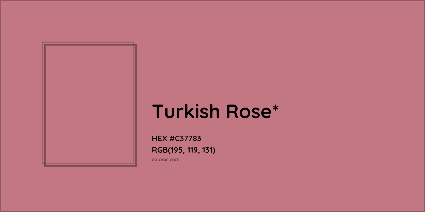 HEX #C37783 Color Name, Color Code, Palettes, Similar Paints, Images
