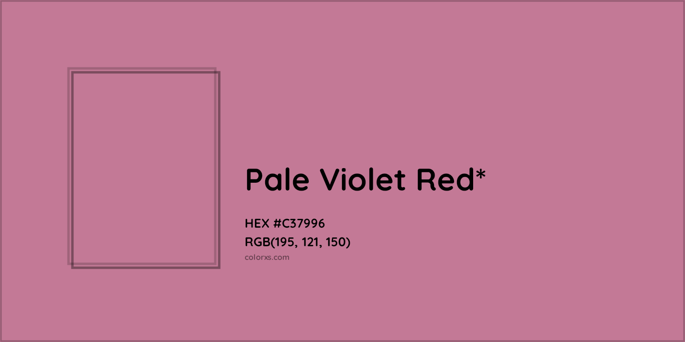 HEX #C37996 Color Name, Color Code, Palettes, Similar Paints, Images