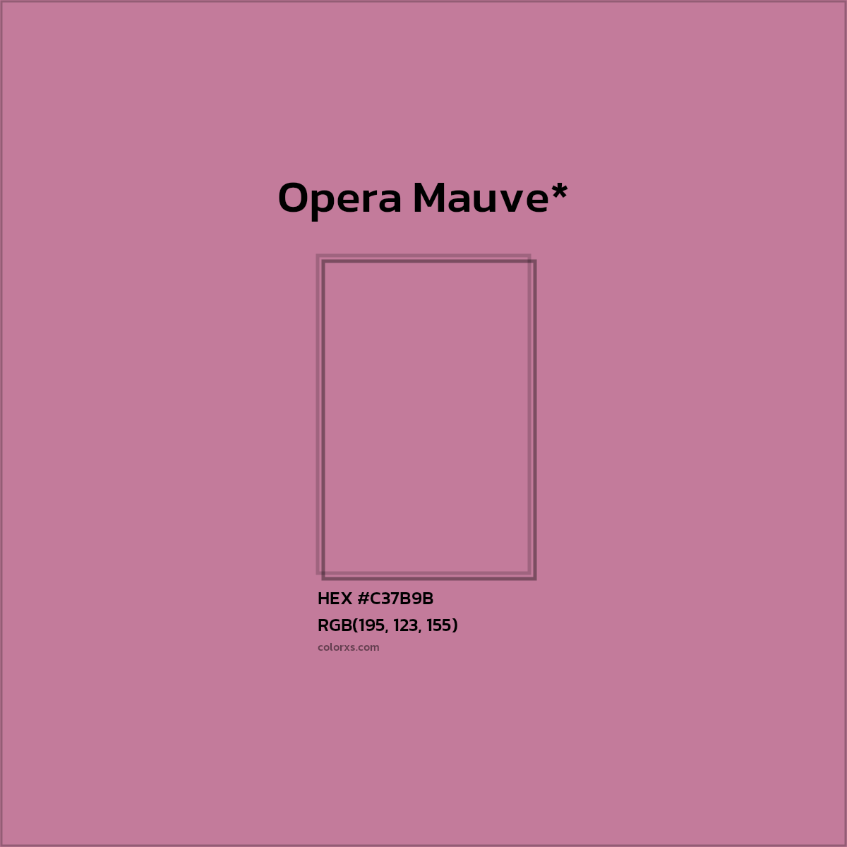 HEX #C37B9B Color Name, Color Code, Palettes, Similar Paints, Images