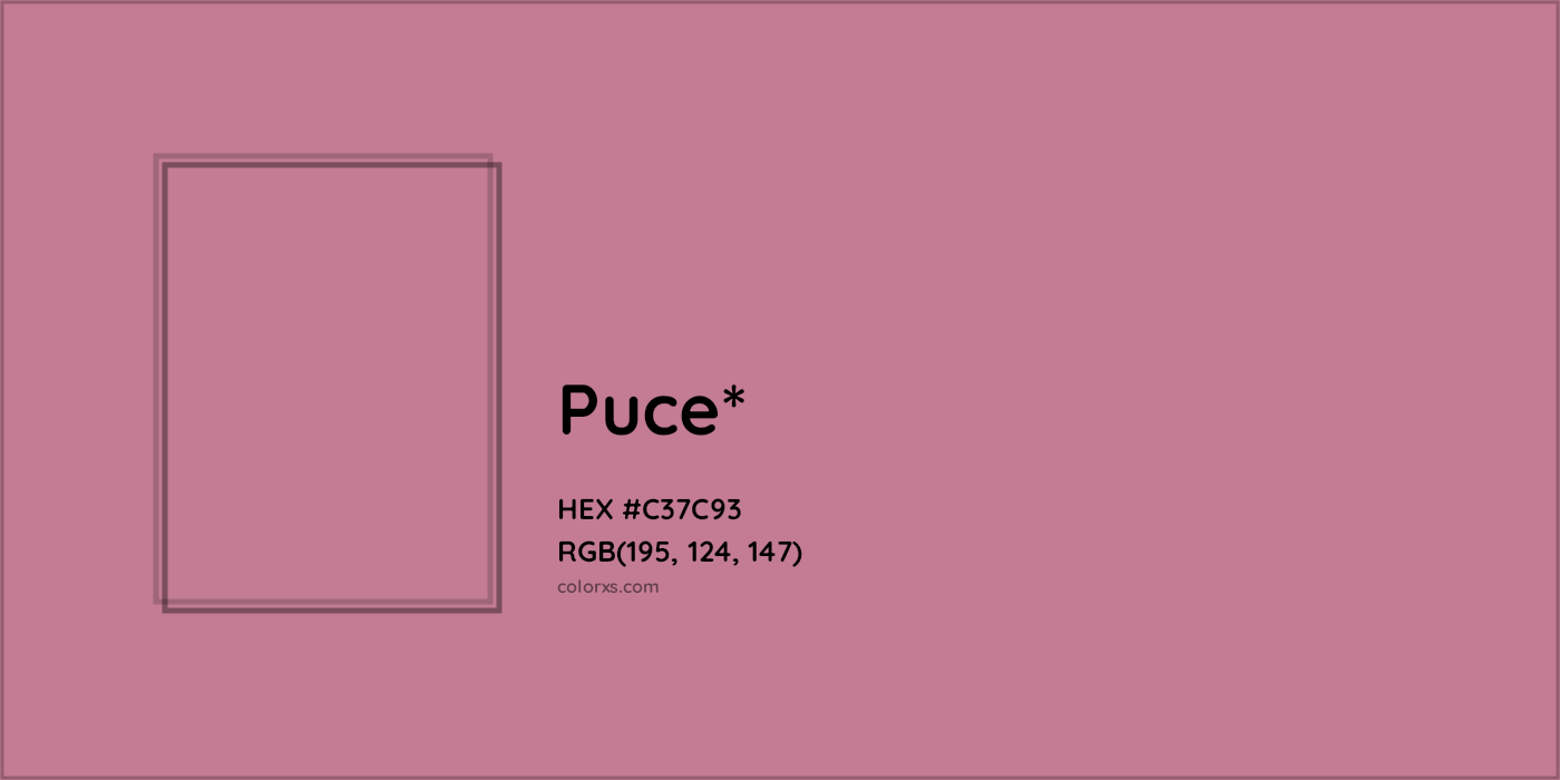 HEX #C37C93 Color Name, Color Code, Palettes, Similar Paints, Images