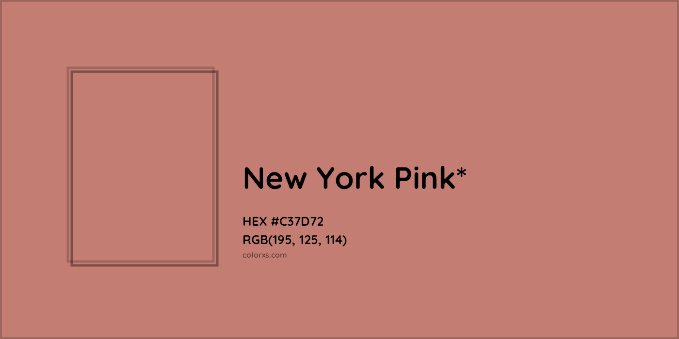 HEX #C37D72 Color Name, Color Code, Palettes, Similar Paints, Images