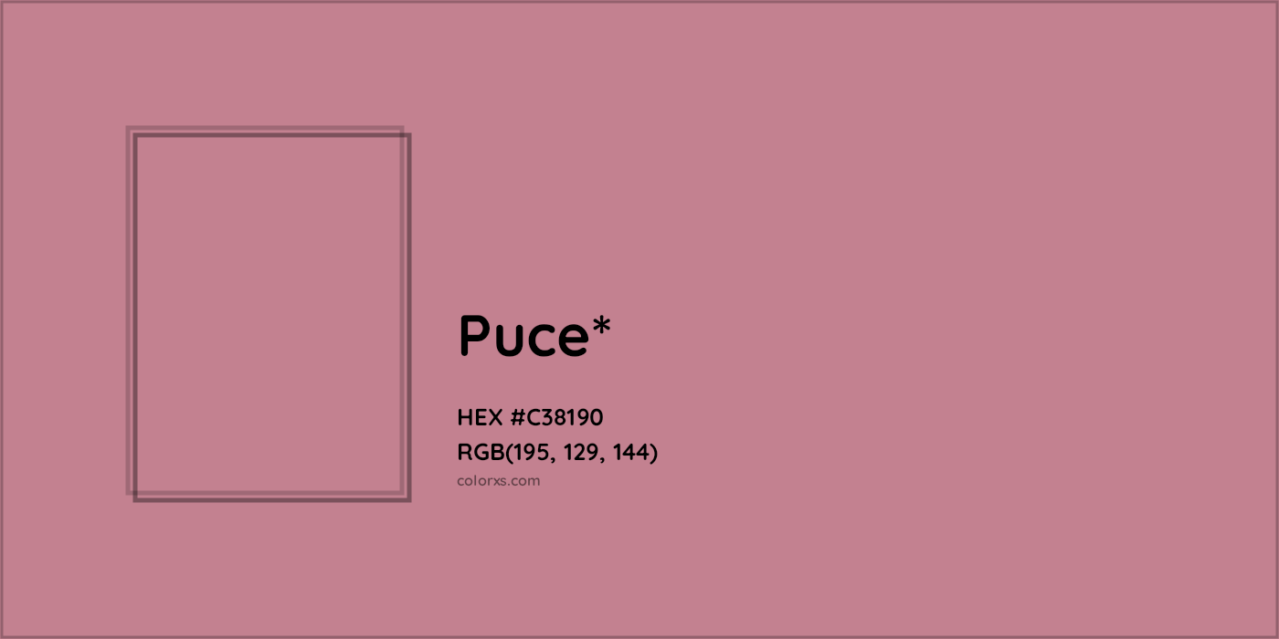HEX #C38190 Color Name, Color Code, Palettes, Similar Paints, Images