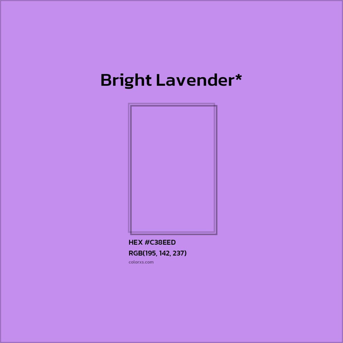 HEX #C38EED Color Name, Color Code, Palettes, Similar Paints, Images
