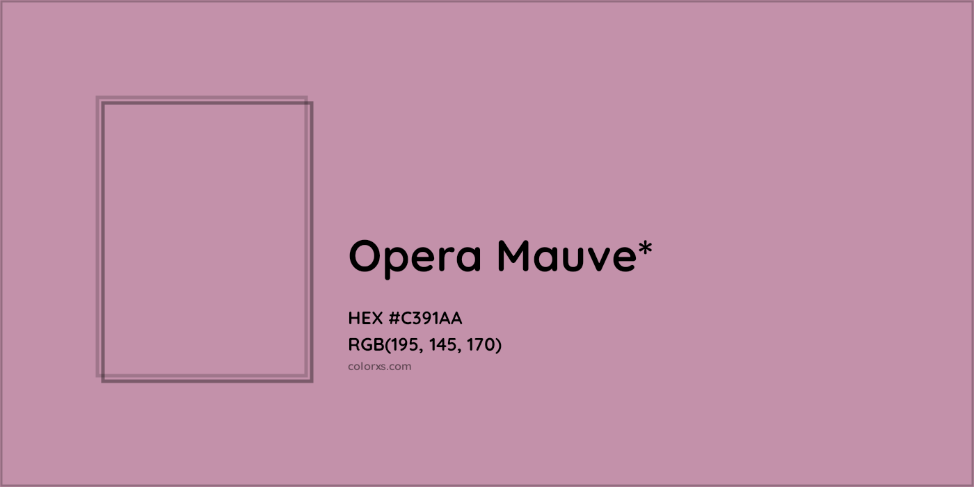 HEX #C391AA Color Name, Color Code, Palettes, Similar Paints, Images