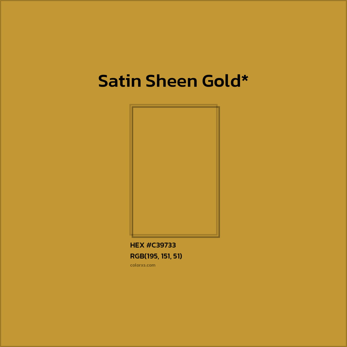 HEX #C39733 Color Name, Color Code, Palettes, Similar Paints, Images