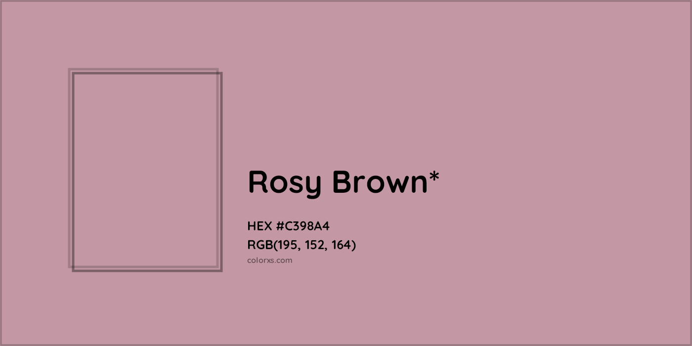 HEX #C398A4 Color Name, Color Code, Palettes, Similar Paints, Images