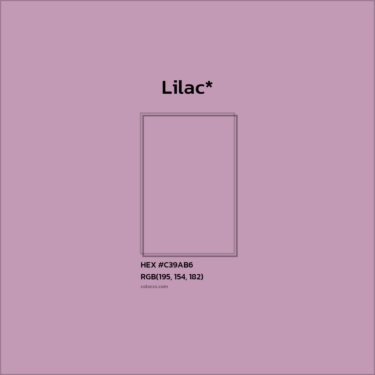 HEX #C39AB6 Color Name, Color Code, Palettes, Similar Paints, Images