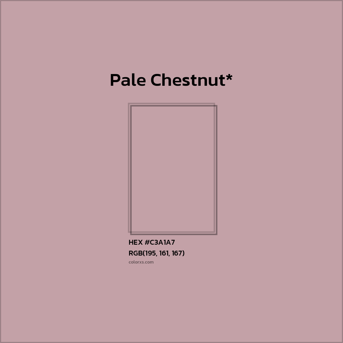 HEX #C3A1A7 Color Name, Color Code, Palettes, Similar Paints, Images