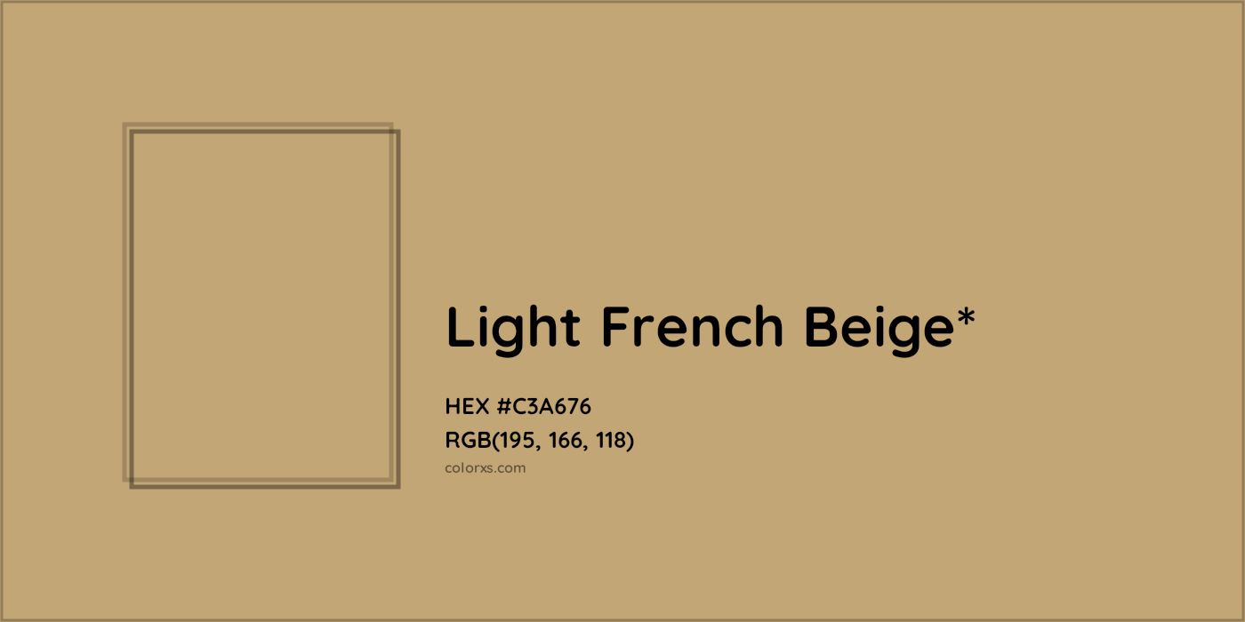 HEX #C3A676 Color Name, Color Code, Palettes, Similar Paints, Images