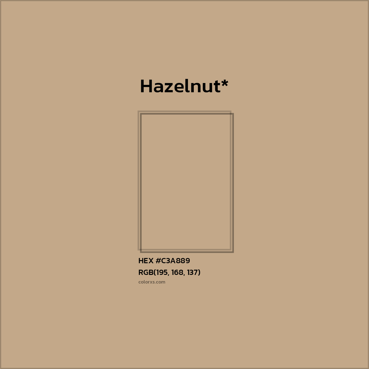 HEX #C3A889 Color Name, Color Code, Palettes, Similar Paints, Images