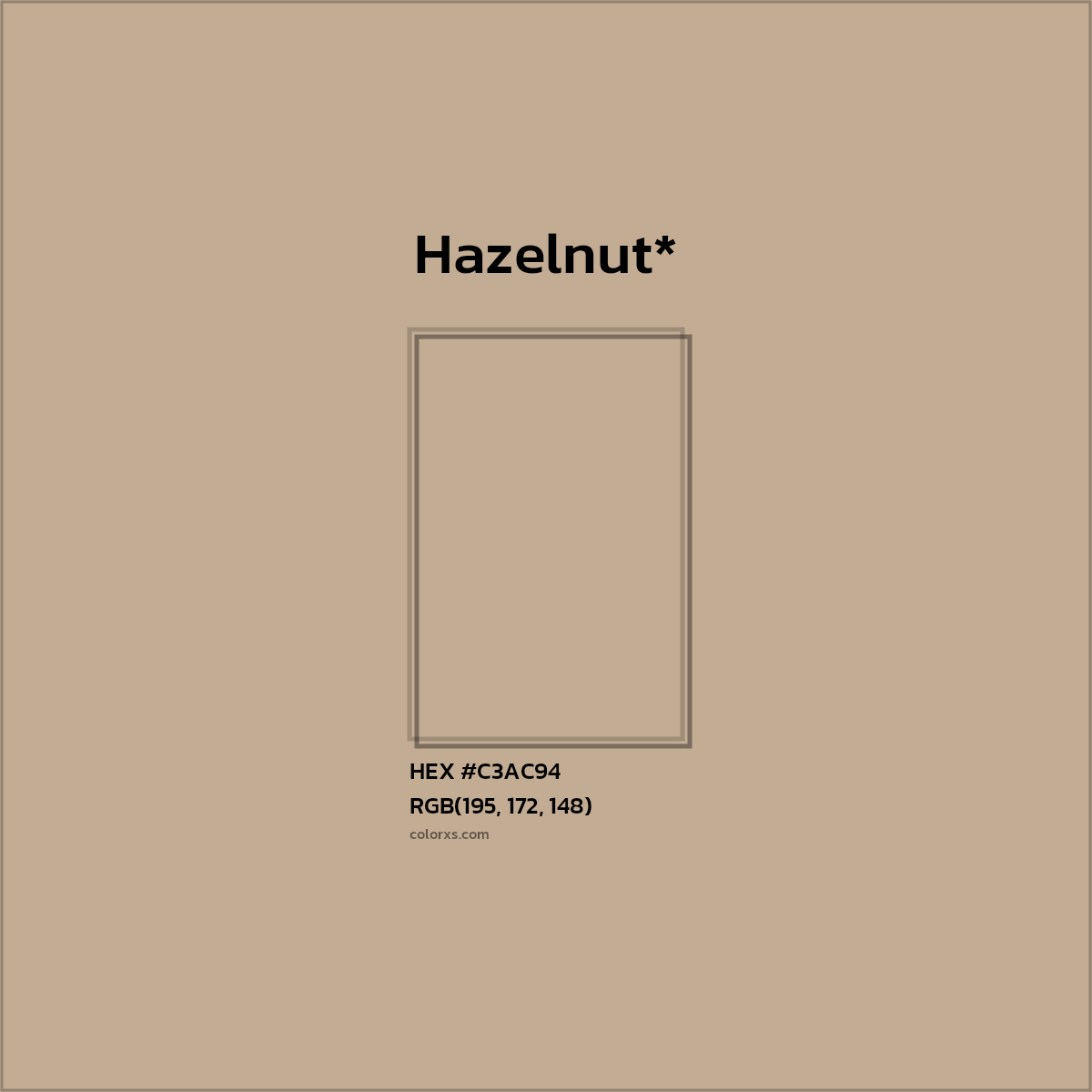 HEX #C3AC94 Color Name, Color Code, Palettes, Similar Paints, Images