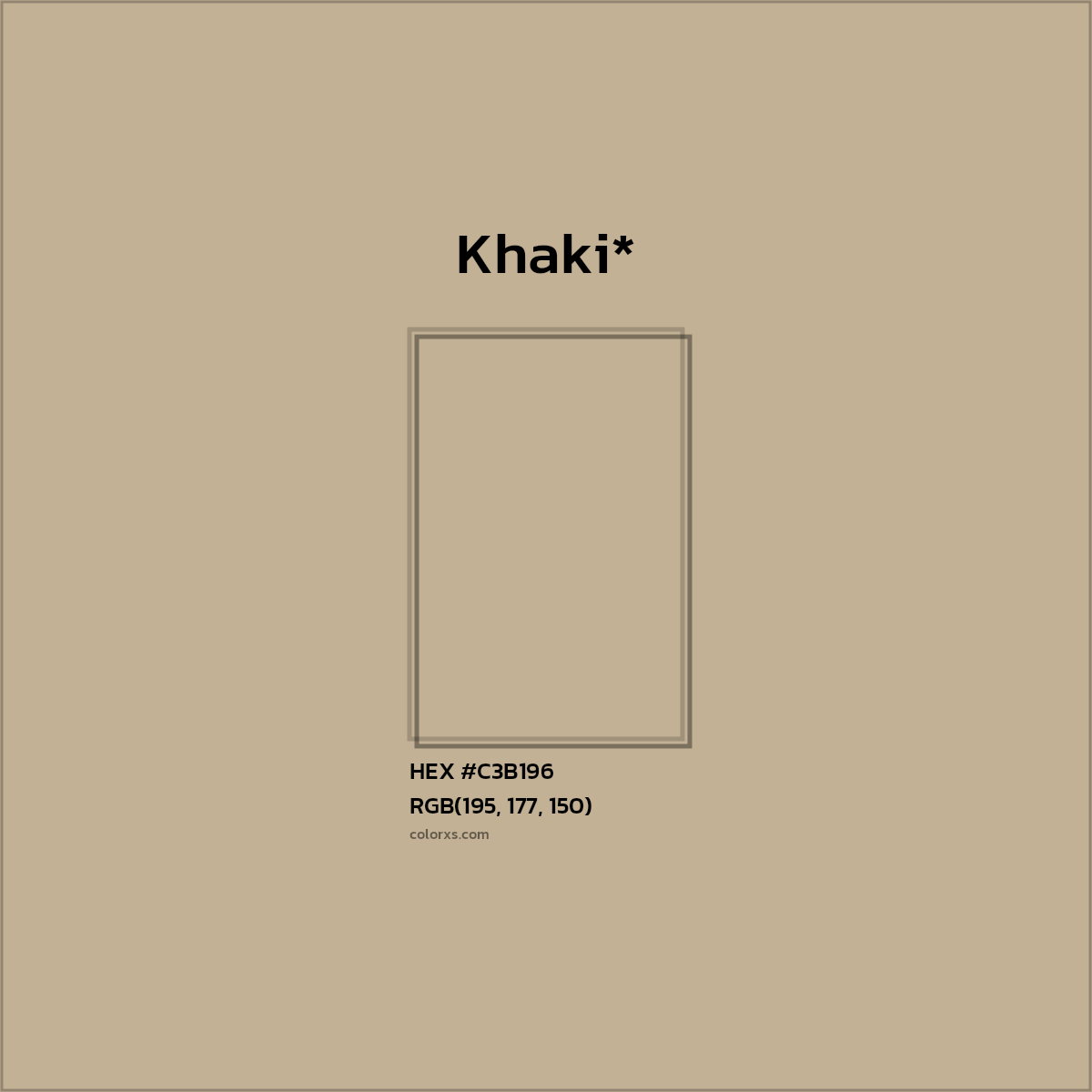 HEX #C3B196 Color Name, Color Code, Palettes, Similar Paints, Images