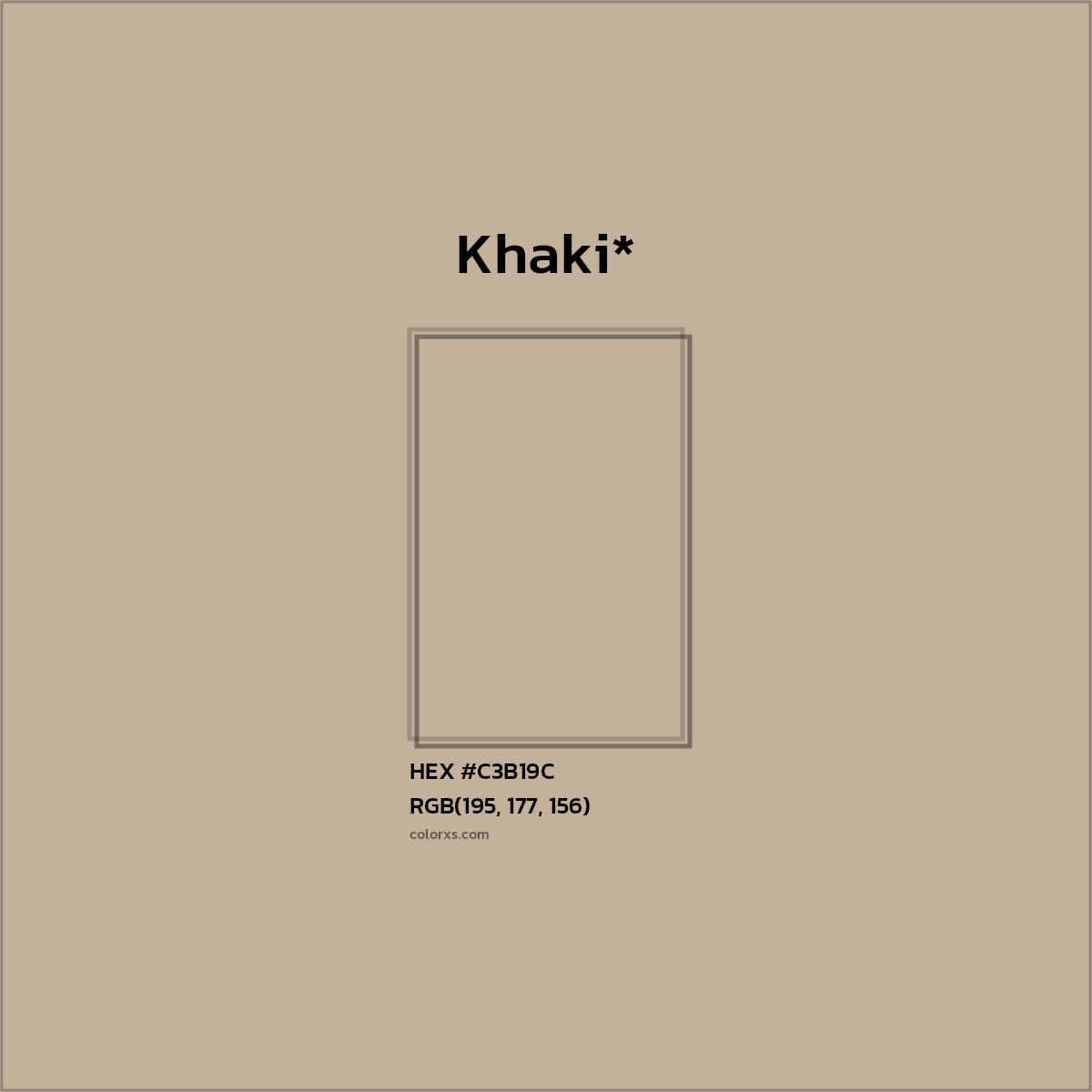 HEX #C3B19C Color Name, Color Code, Palettes, Similar Paints, Images