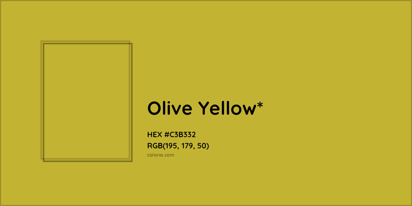 HEX #C3B332 Color Name, Color Code, Palettes, Similar Paints, Images