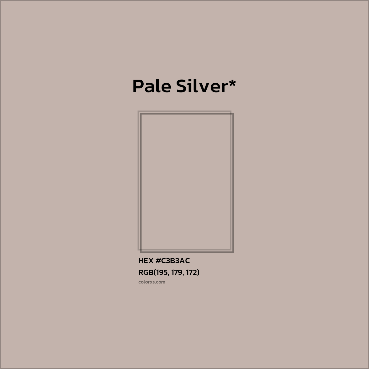 HEX #C3B3AC Color Name, Color Code, Palettes, Similar Paints, Images
