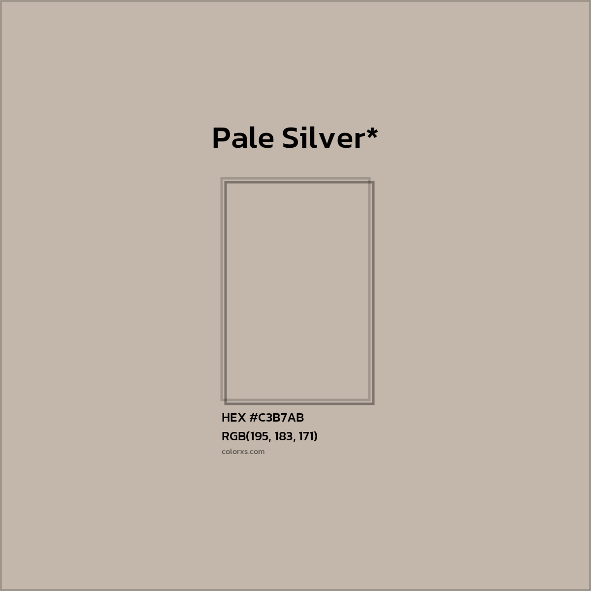 HEX #C3B7AB Color Name, Color Code, Palettes, Similar Paints, Images