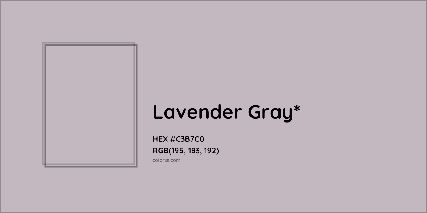 HEX #C3B7C0 Color Name, Color Code, Palettes, Similar Paints, Images
