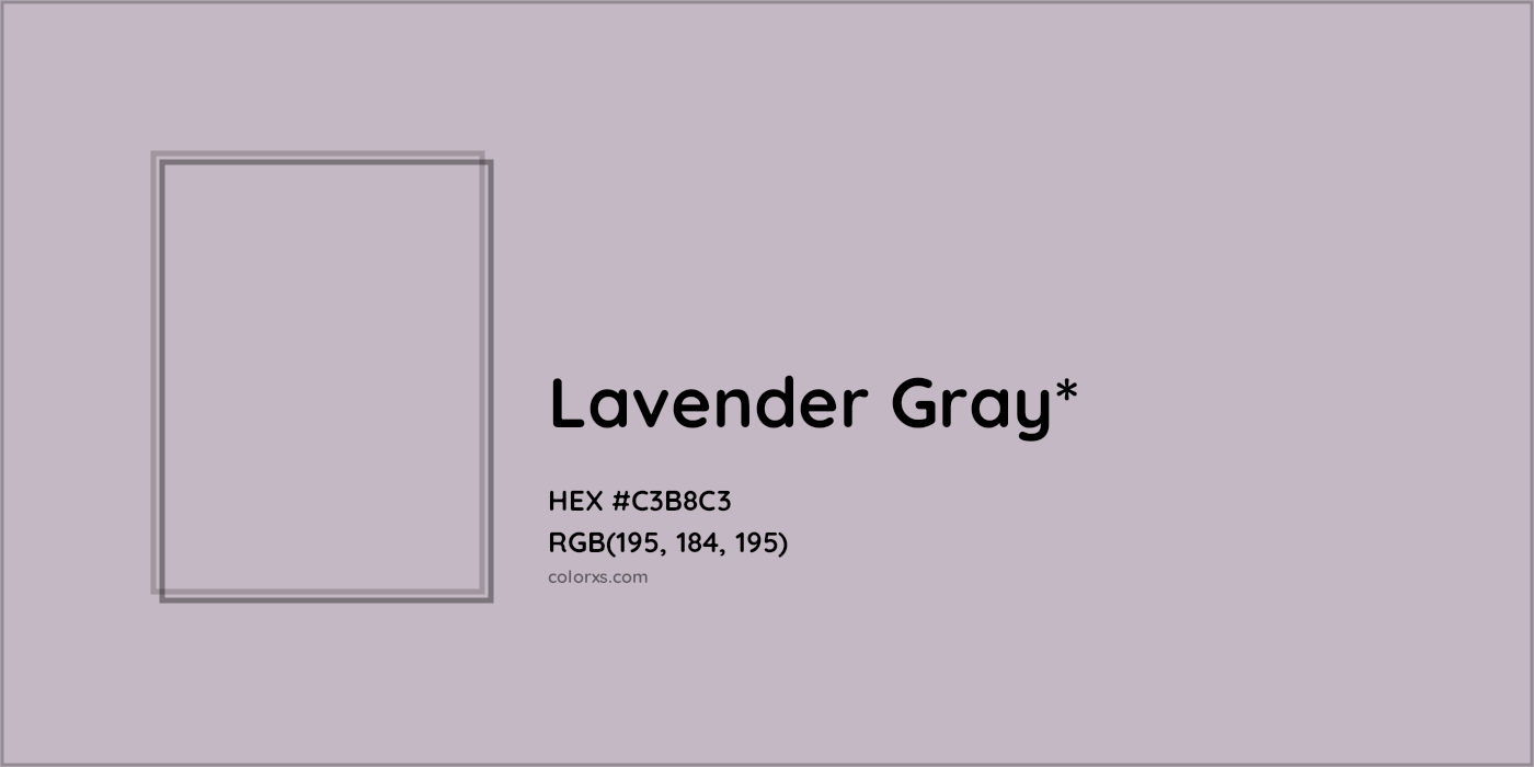 HEX #C3B8C3 Color Name, Color Code, Palettes, Similar Paints, Images