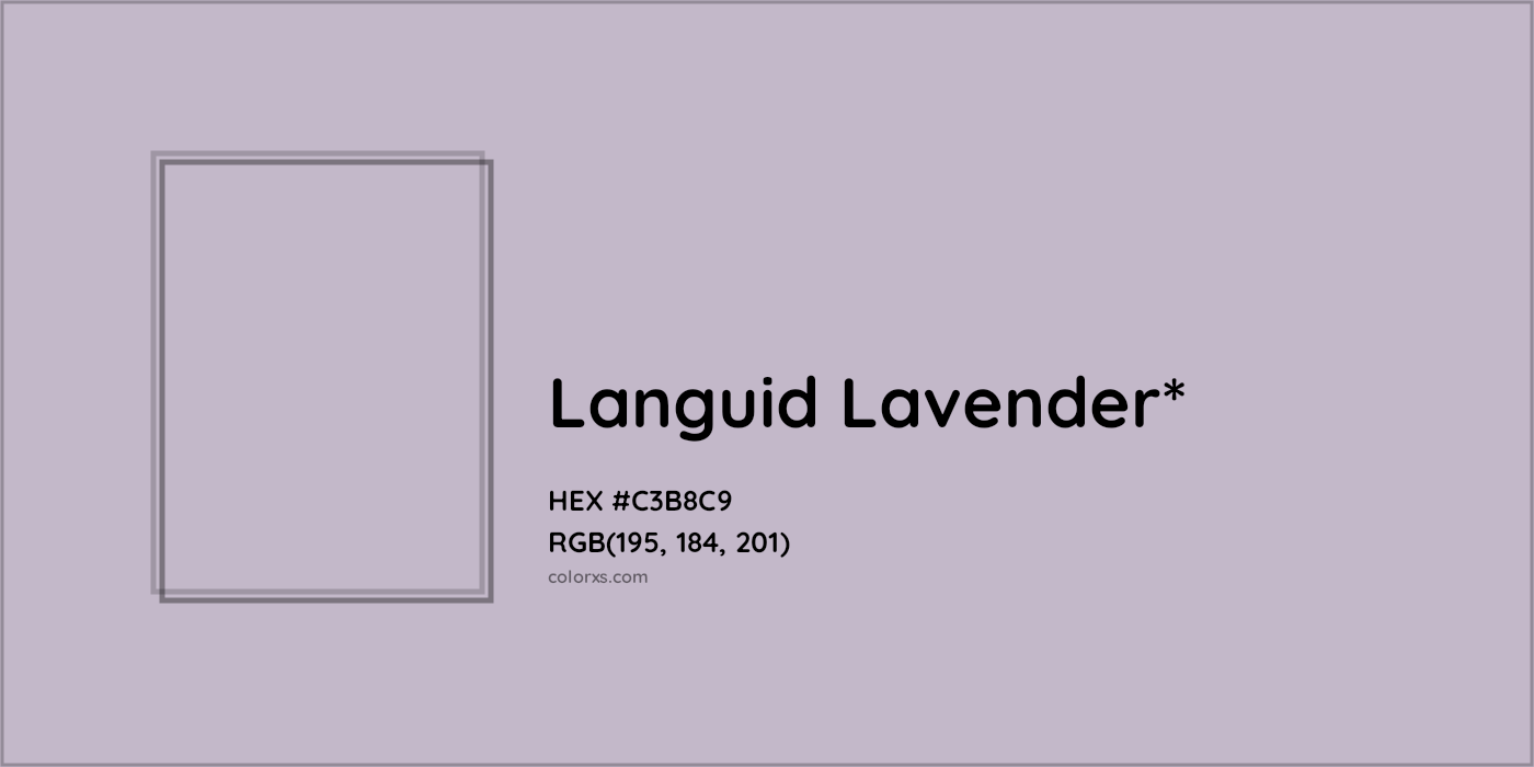 HEX #C3B8C9 Color Name, Color Code, Palettes, Similar Paints, Images