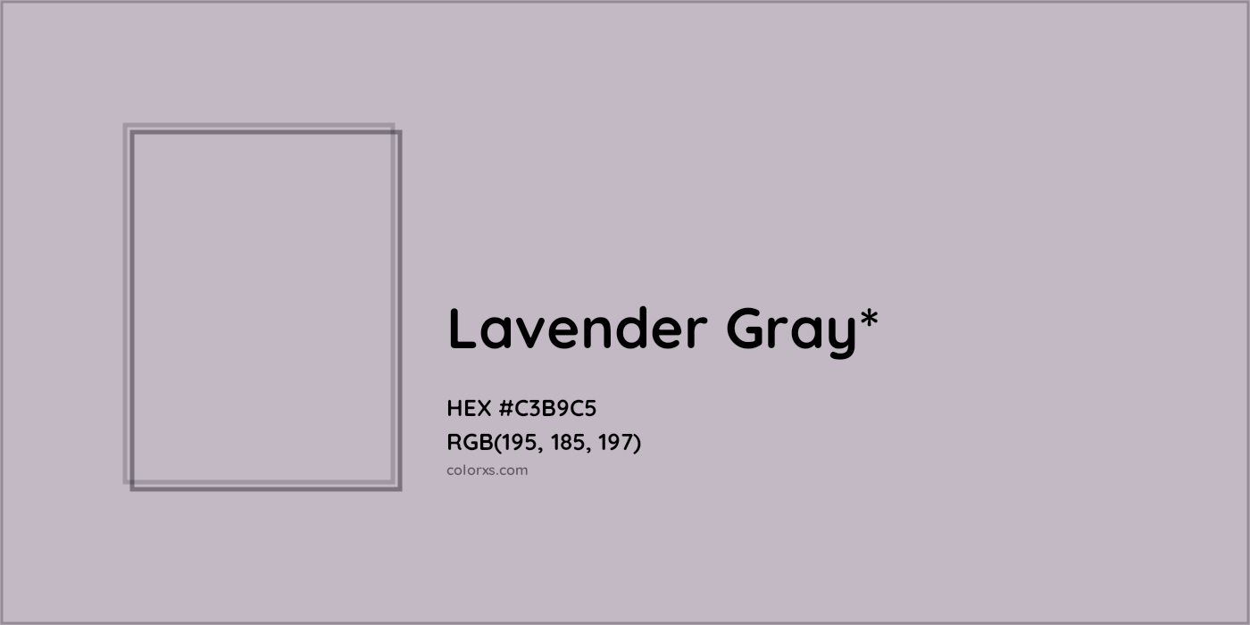 HEX #C3B9C5 Color Name, Color Code, Palettes, Similar Paints, Images
