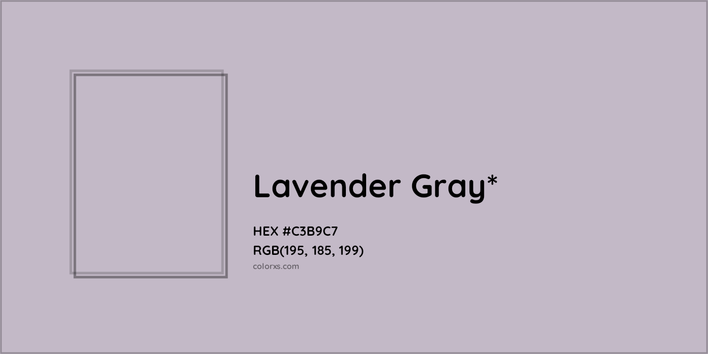 HEX #C3B9C7 Color Name, Color Code, Palettes, Similar Paints, Images