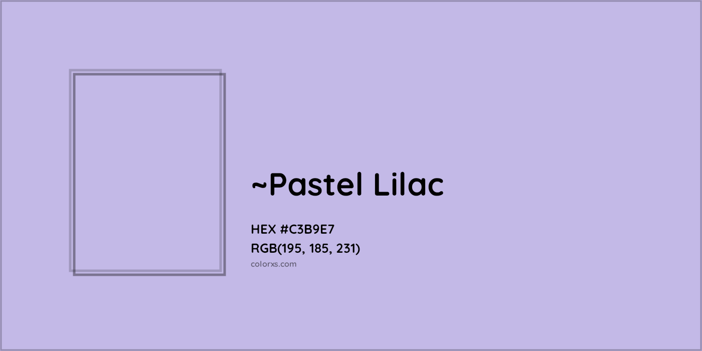HEX #C3B9E7 Color Name, Color Code, Palettes, Similar Paints, Images