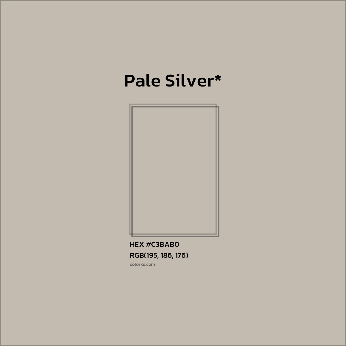 HEX #C3BAB0 Color Name, Color Code, Palettes, Similar Paints, Images