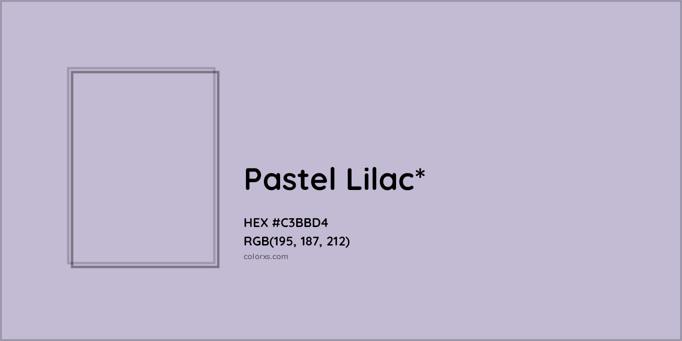 HEX #C3BBD4 Color Name, Color Code, Palettes, Similar Paints, Images