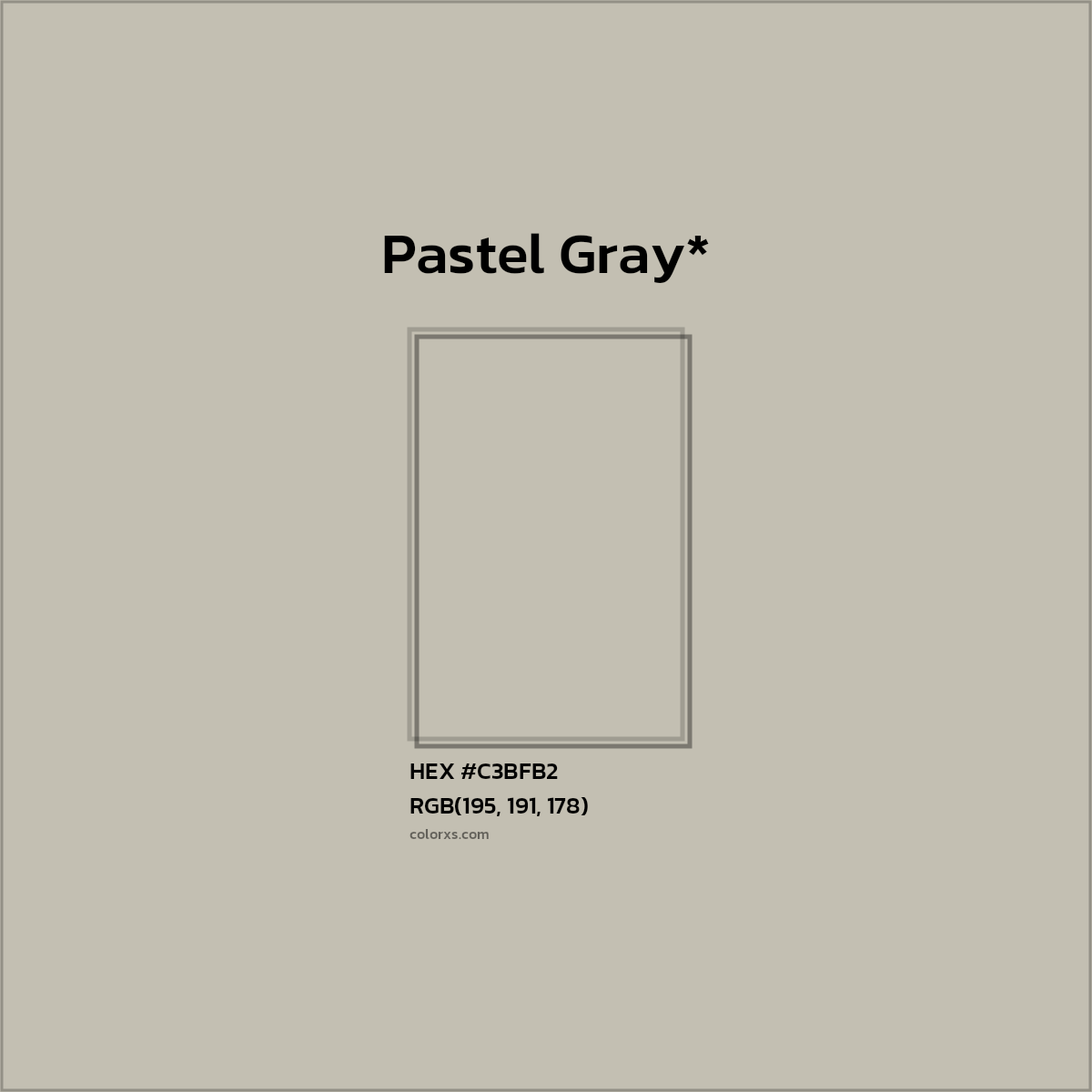 HEX #C3BFB2 Color Name, Color Code, Palettes, Similar Paints, Images