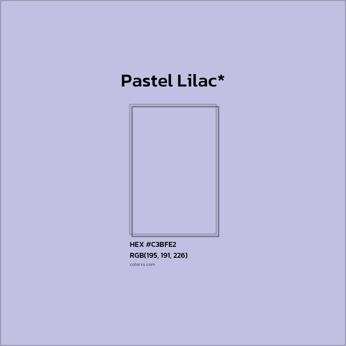 HEX #C3BFE2 Color Name, Color Code, Palettes, Similar Paints, Images