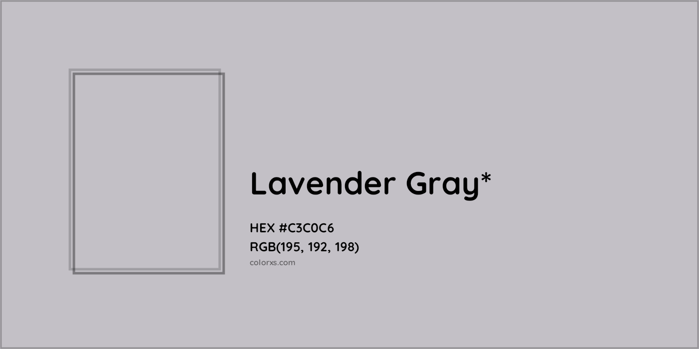 HEX #C3C0C6 Color Name, Color Code, Palettes, Similar Paints, Images