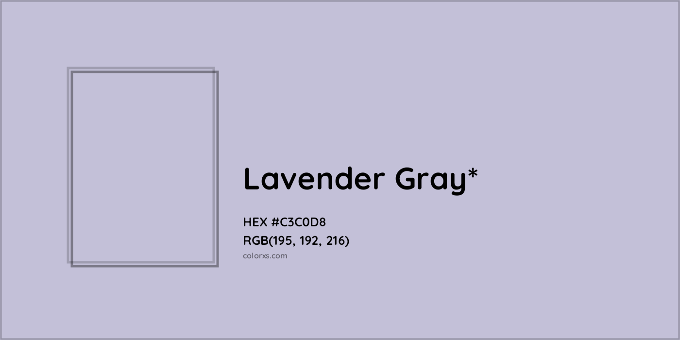 HEX #C3C0D8 Color Name, Color Code, Palettes, Similar Paints, Images