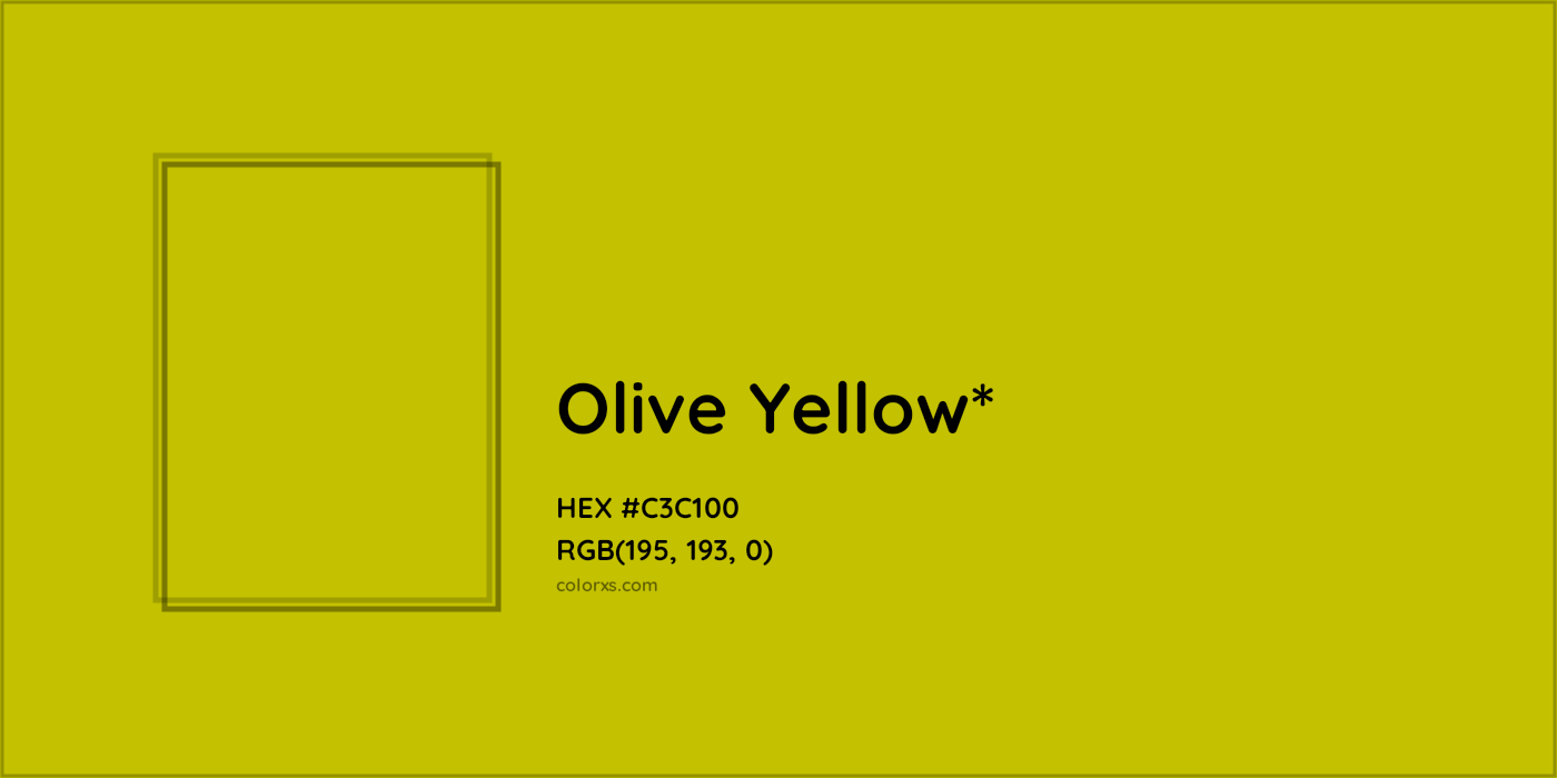 HEX #C3C100 Color Name, Color Code, Palettes, Similar Paints, Images